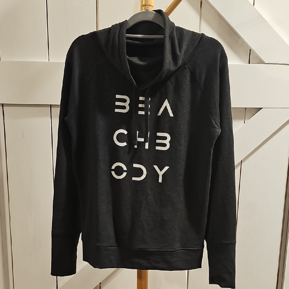 Beachbody Coach Charcoal Gray Sweatshirt Hoodie Size Medium